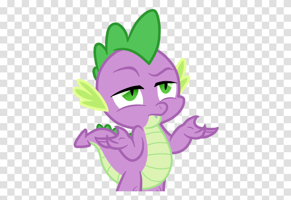 Spike Mlp Thumbs Up, Purple, Animal Transparent Png