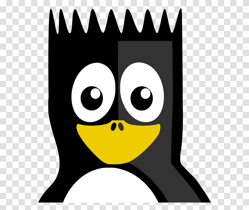 Spike Penguin Clipart Free Download Happy Birthday Linux, Face, Text, Animal, Bird Transparent Png