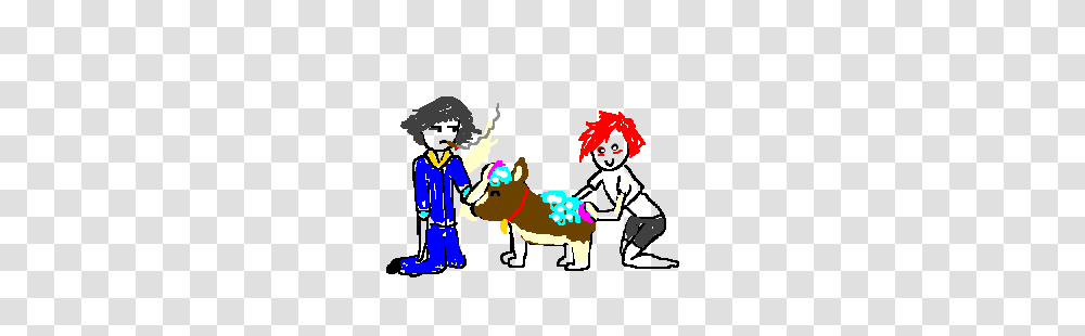 Spike Spiegel And Ed Give Ein A Bath, Animal, Mammal, Leisure Activities Transparent Png