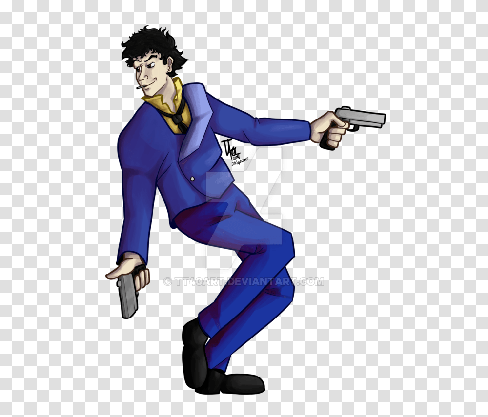 Spike Spiegel Character Art, Person, Weapon, Costume Transparent Png