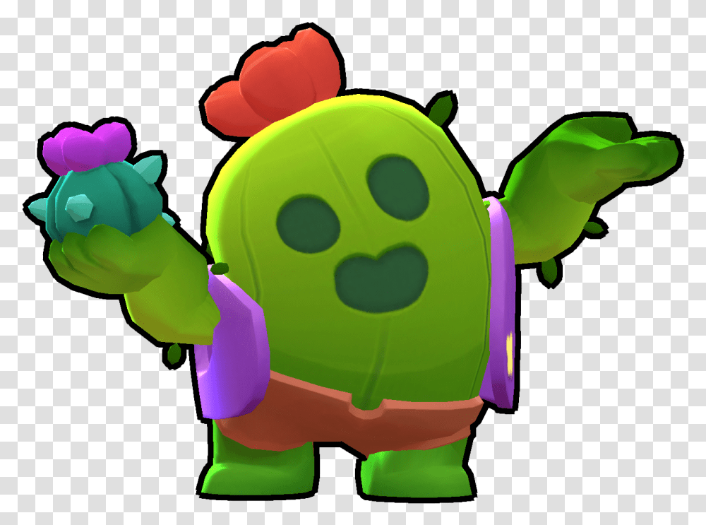 Spike Spike From Brawl Stars, Toy, Green, Pac Man Transparent Png