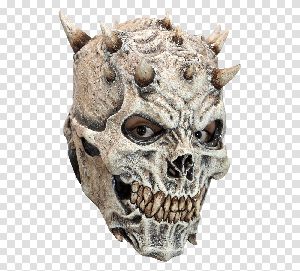 Spiked Skull Mask Skeleton Mask, Ornament, Giraffe, Wildlife, Mammal Transparent Png
