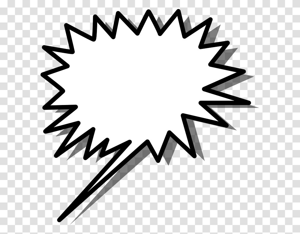 Spiky Speech Bubble, Leaf, Plant, Tree Transparent Png