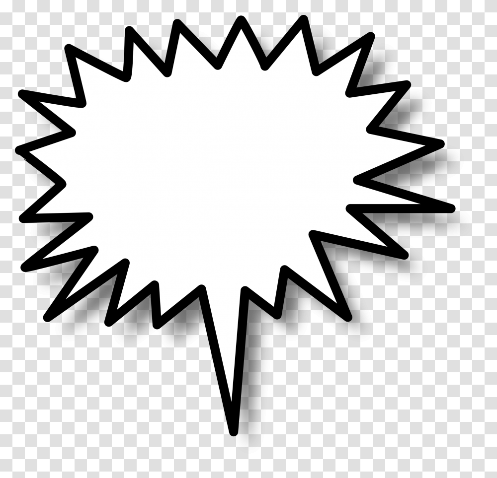 Spiky Speech Bubble Star Burst Clip Art, Leaf, Plant, Symbol, Star Symbol Transparent Png