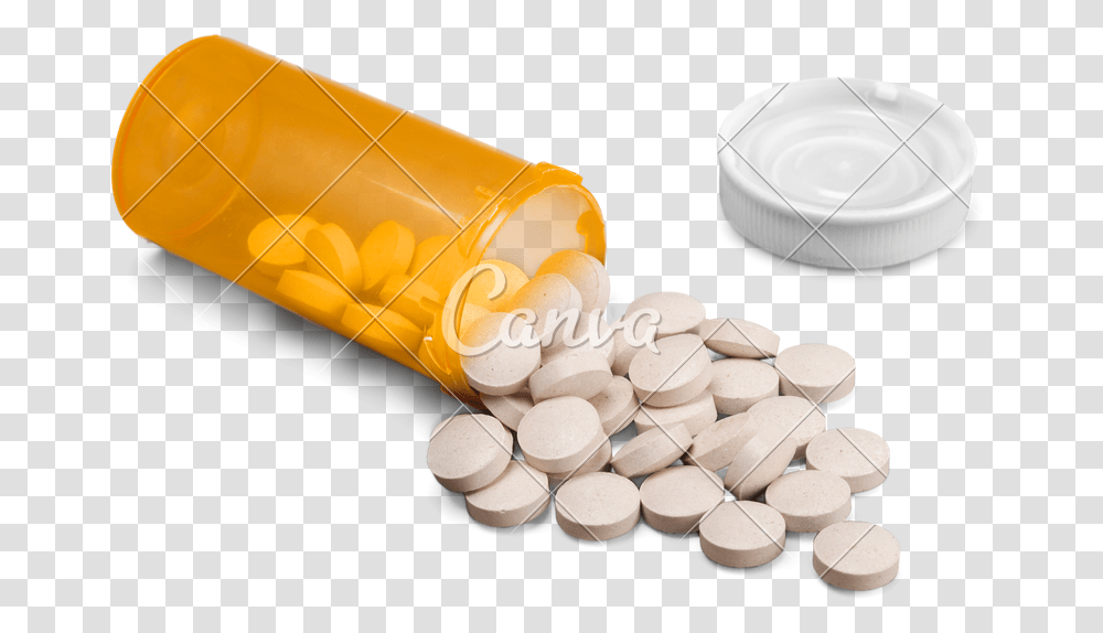 Spilled Pill Bottle, Medication, Capsule Transparent Png