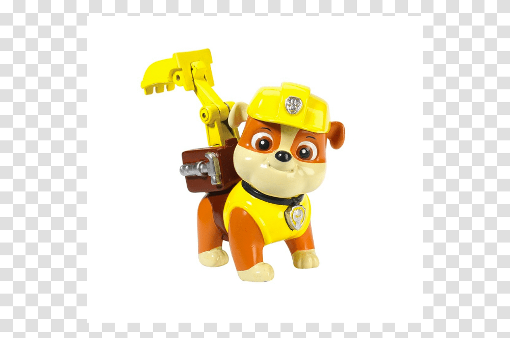 Spin Master Paw Patrol Paw Patrol Rubble Figure, Toy, Figurine, Robot, Plush Transparent Png