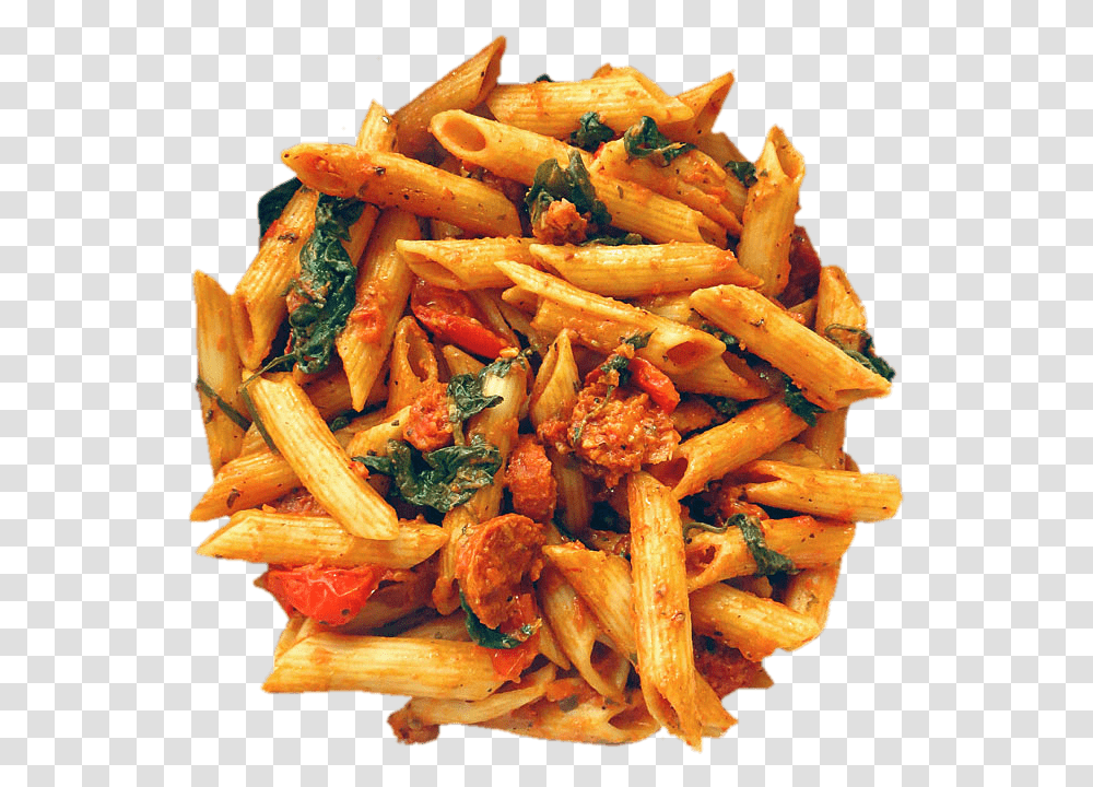 Spinach And Chorizo Red Pesto Penne, Fries, Food, Pasta, Plant Transparent Png