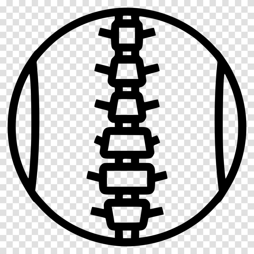 Spinal Cord Segment Spine Icon, Stencil, Grenade, Bomb, Weapon Transparent Png