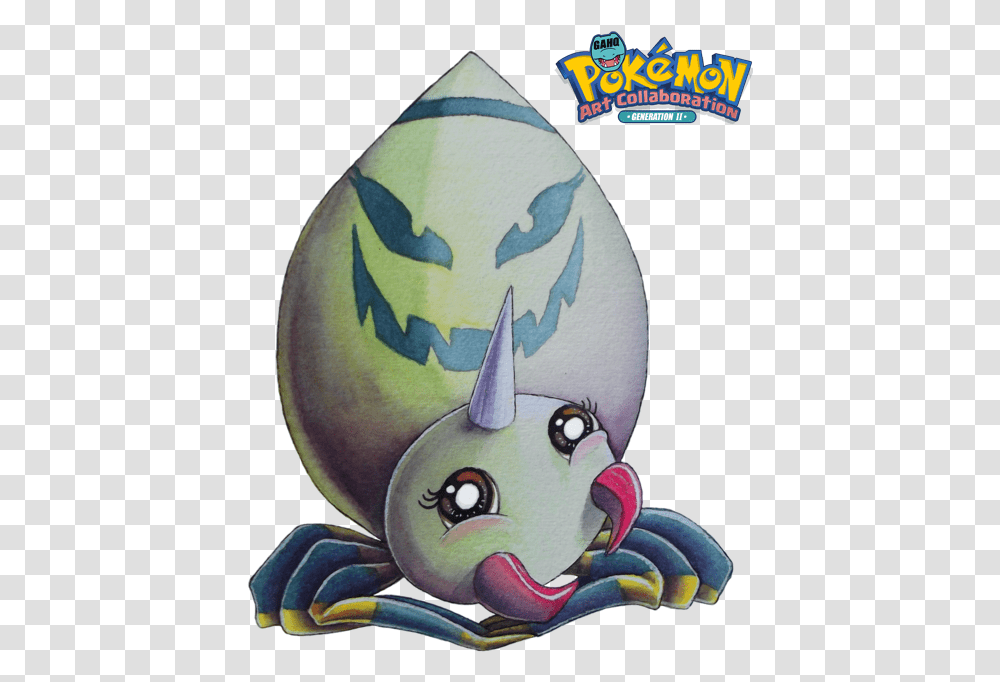 Spinarak Used Scary Face And Toxic Pokemon Scary Face, Angry Birds, Art, Egg, Food Transparent Png