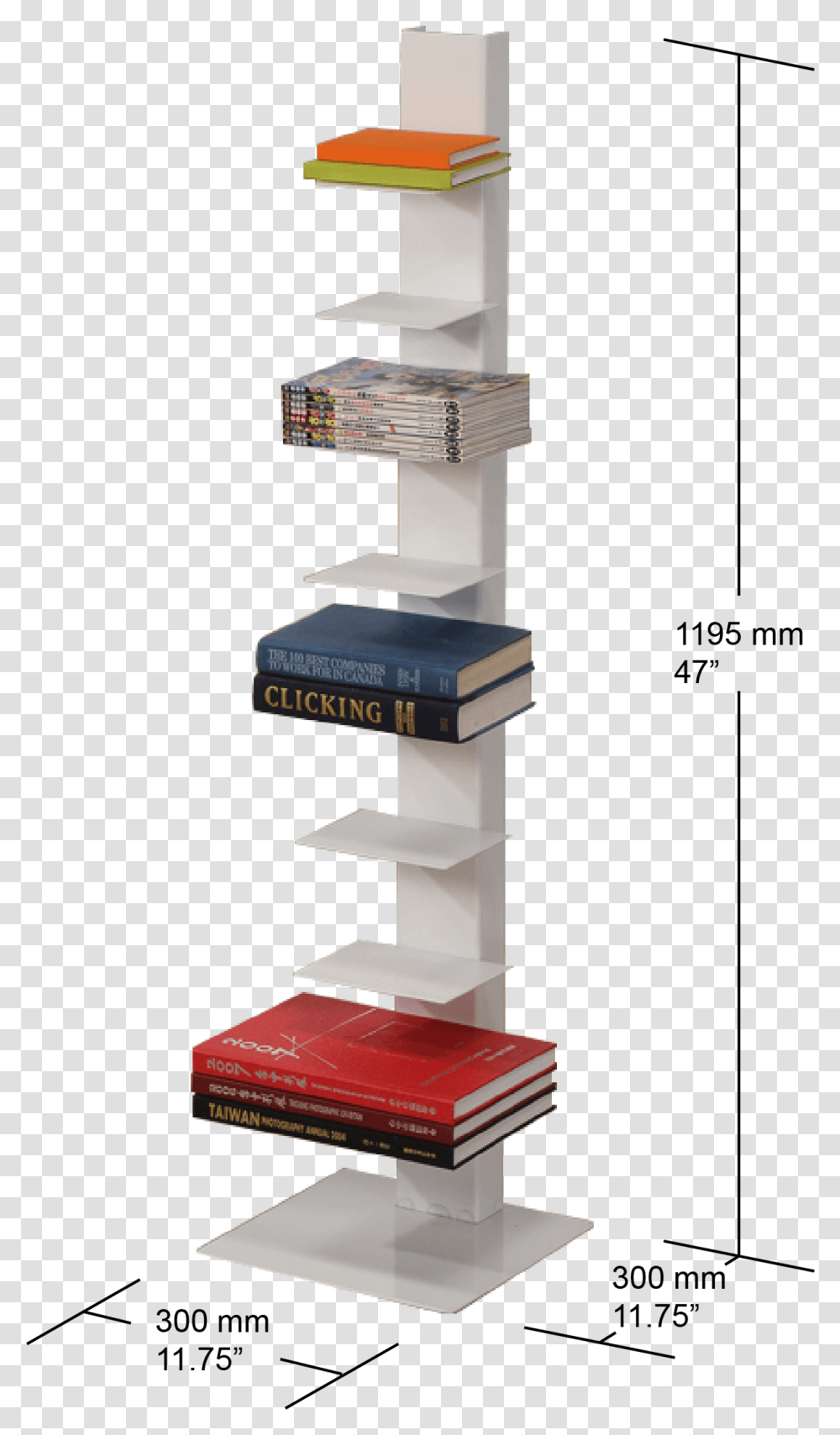 Spine Book Tower 8 Shelf Shelf, Trophy, Tabletop, Furniture Transparent Png
