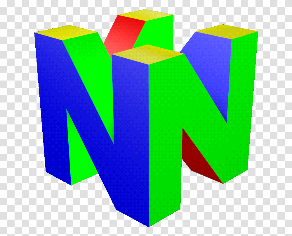 Spinning Nintendo 64 Logo Spinning Nintendo 64 Logo, Symbol, Trademark, Graphics, Art Transparent Png