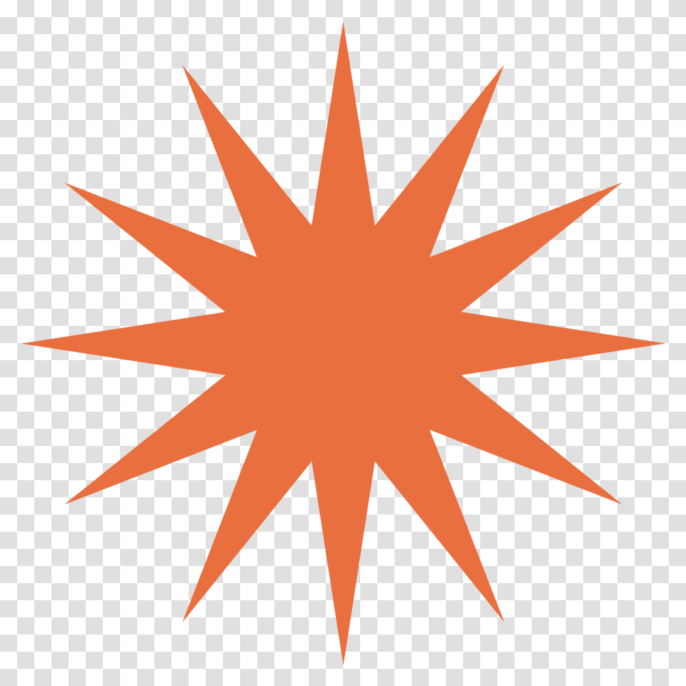 Spinning Orange Star Wagon Wheel, Cross, Symbol, Leaf, Plant Transparent Png