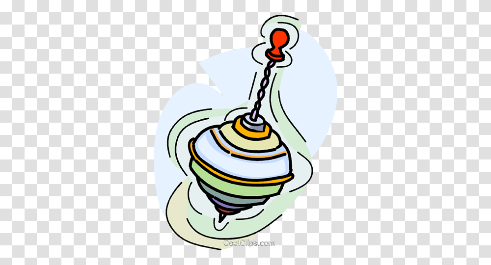 Spinning Top Royalty Free Vector Clip Art Illustration, Sphere, Sweets, Food, Confectionery Transparent Png