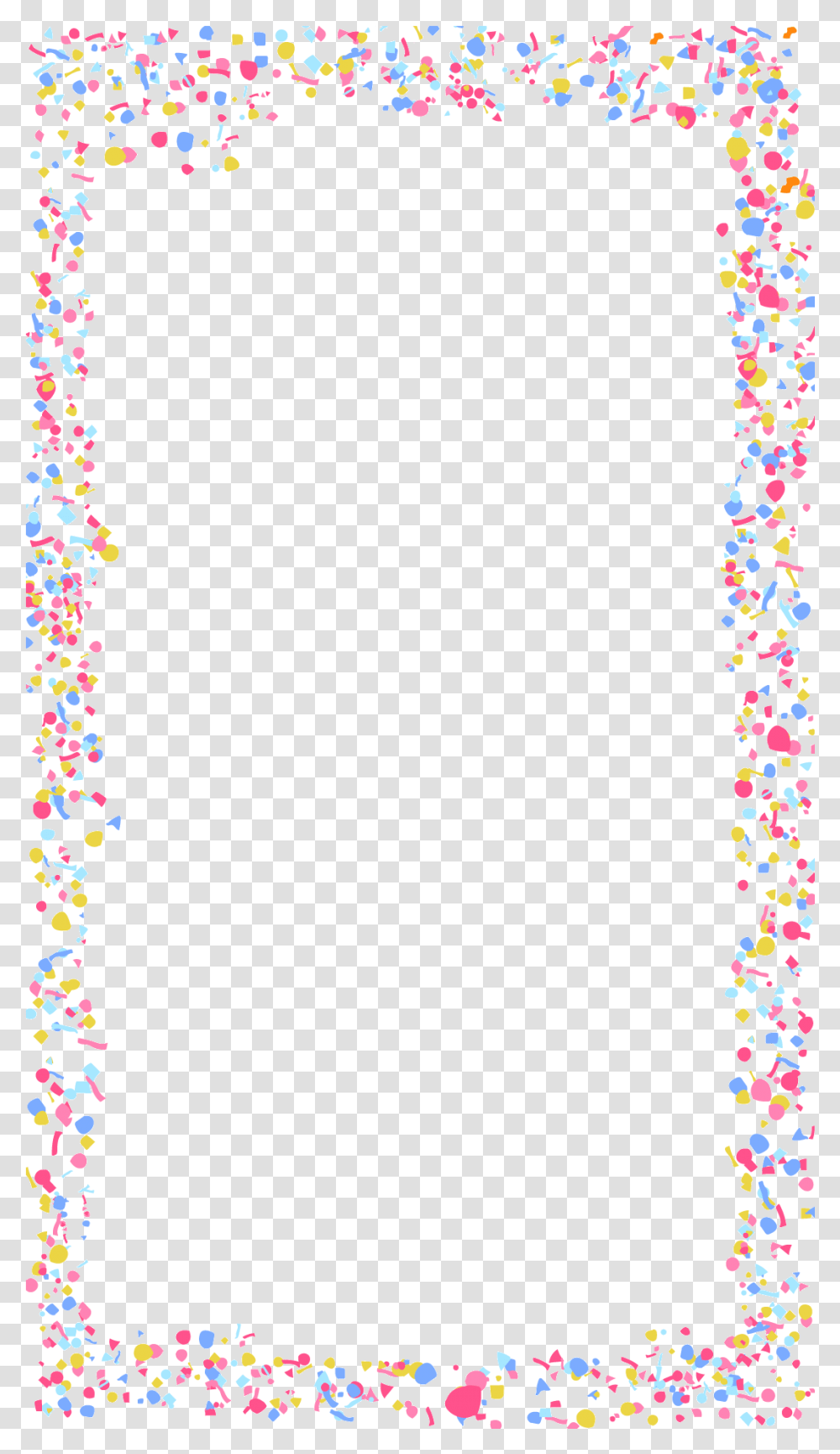 Spiral Border Design, Confetti, Paper, Sprinkles Transparent Png