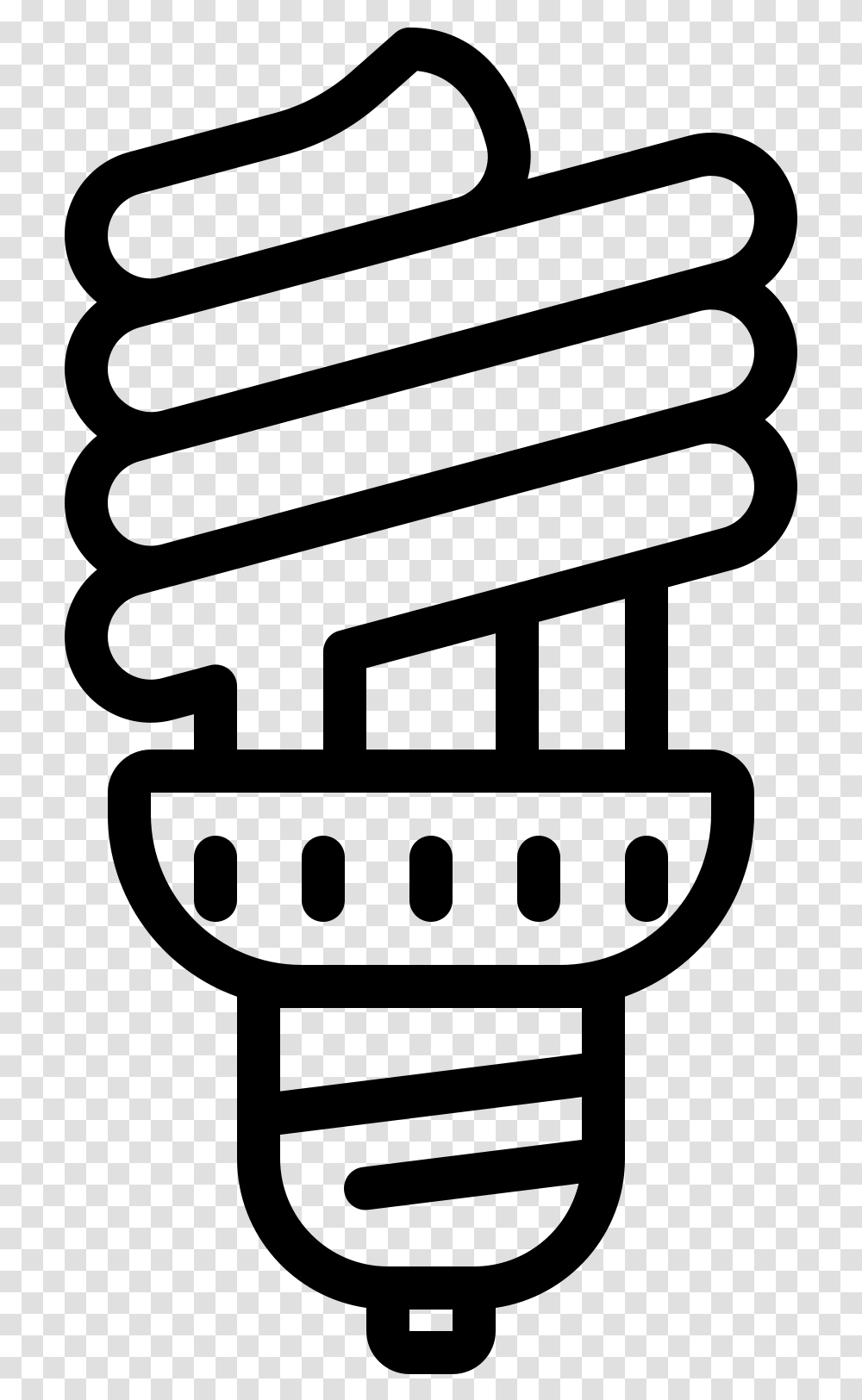 Spiral Bulb Icon Incandescent Light Bulb, Gray, World Of Warcraft Transparent Png