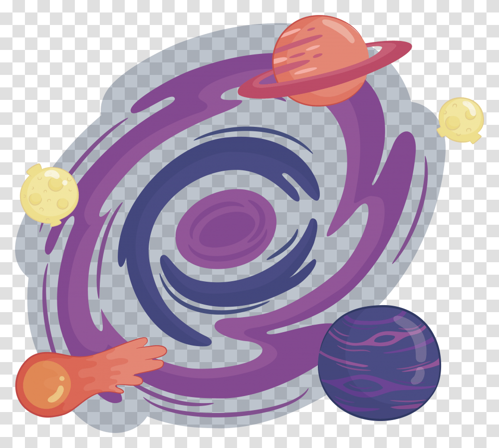 Spiral Galaxy Clipart Galaxy Milky Way Clipart, Plant, Food, Rug, Purple Transparent Png