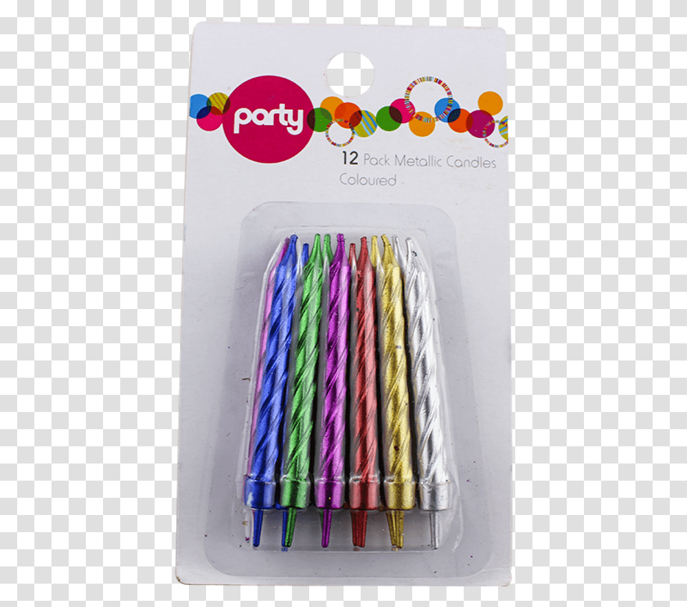 Spiral Glittering Birthday Cake Candles Paper, Tie, Accessories, Accessory, Crayon Transparent Png