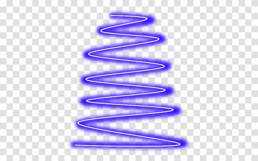 Spiral Line Neon Geometric Blue Border Frame Neon Swirl, Light Transparent Png