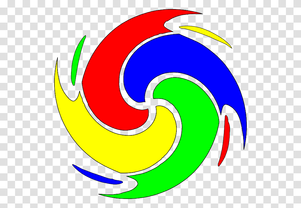 Spiral Swirl Vortex Colors Cartoon Flower, Logo, Trademark Transparent Png