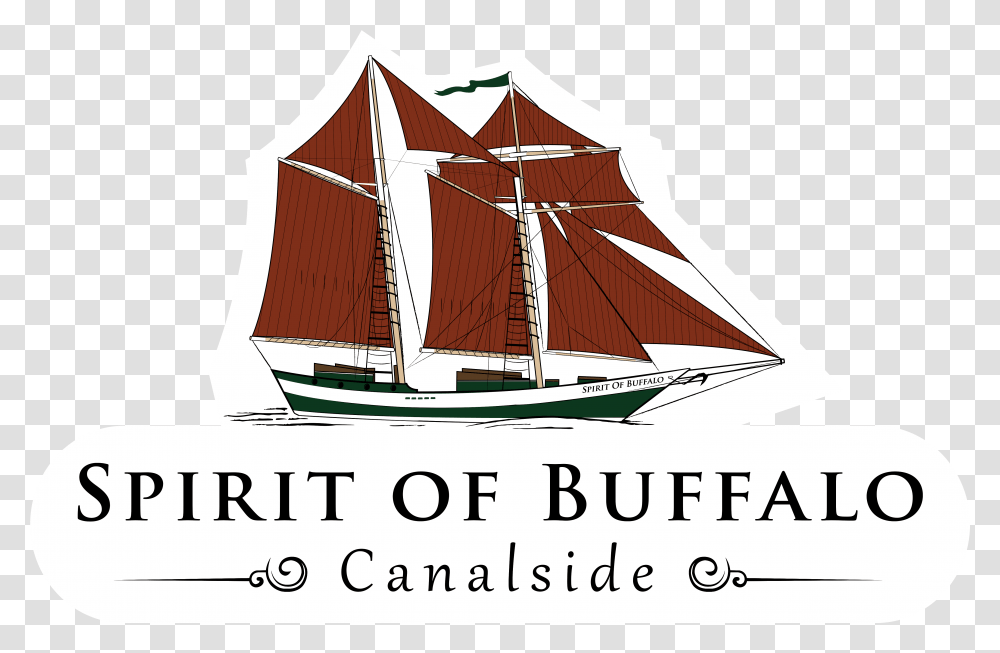 Spirit Of Buffalo Ship Schooner, Boat, Vehicle, Transportation, Sailboat Transparent Png