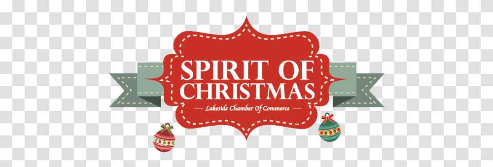 Spirit Of Christmas Lakeside Chamber Of Commerce Ca Ca Christmas Spirit Logo, Label, Text, Paper, Heart Transparent Png