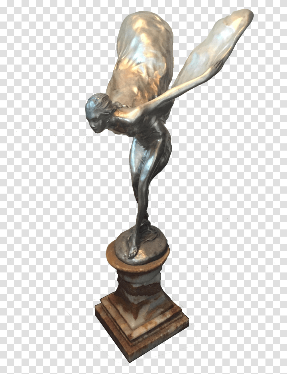 Spirit Of Ecstasy, Bird, Animal, Trophy, Figurine Transparent Png