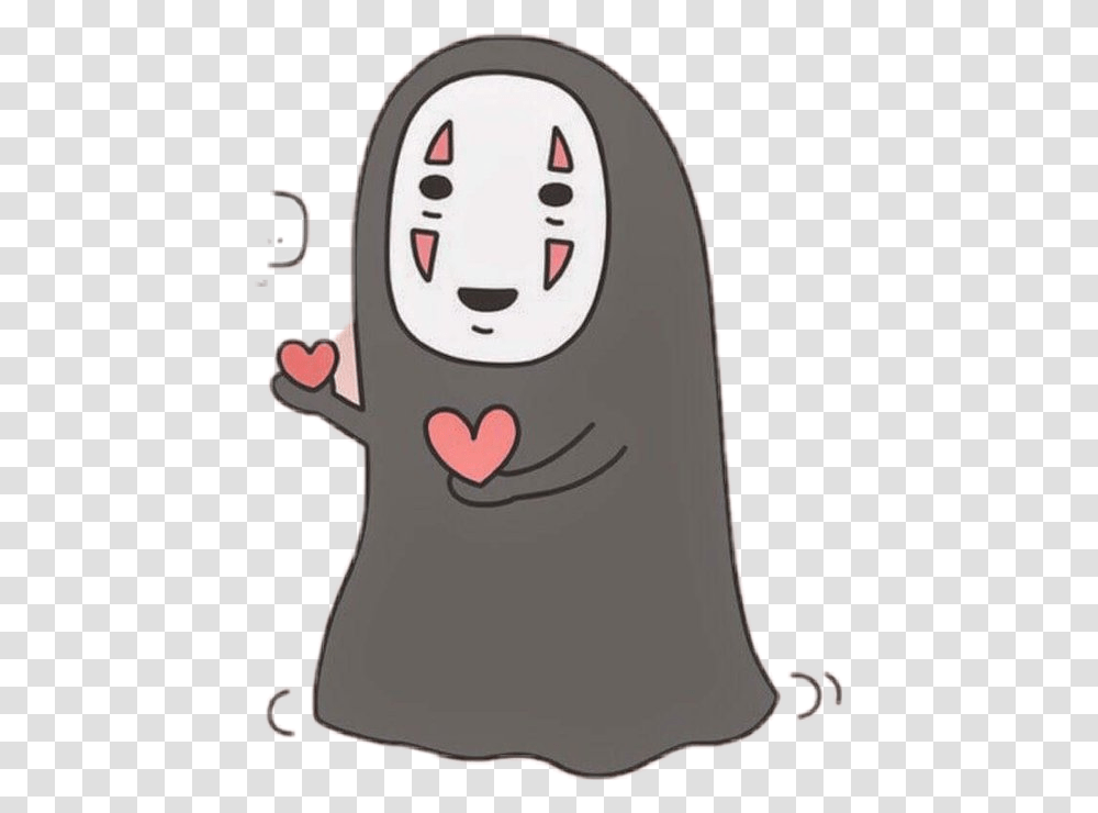 Spirited Away Cute Spirited Away No Face, Plant, Label, Cushion Transparent Png