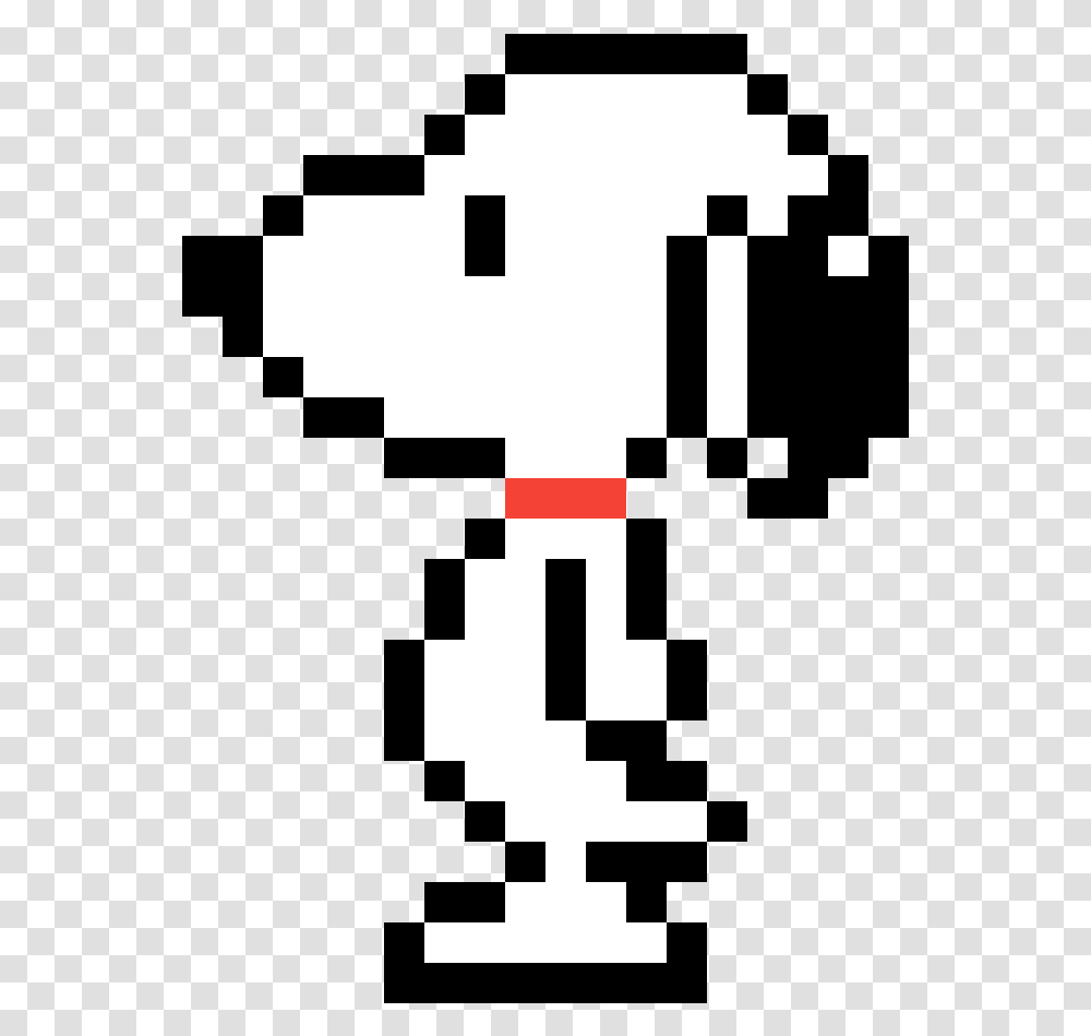 Spirited Away Snoopy Pixel Art, Cross, Stencil Transparent Png