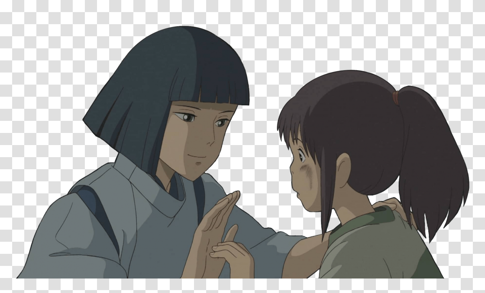 Spiritedaway Ghibli Sticker Sharing, Comics, Book, Person, Manga Transparent Png