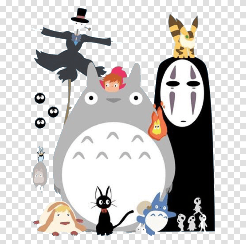 Spiritedaway Totoro Totorolove Noface Animation Simple Totoro Spirited Away No Face, Snowman, Outdoors, Nature, Animal Transparent Png