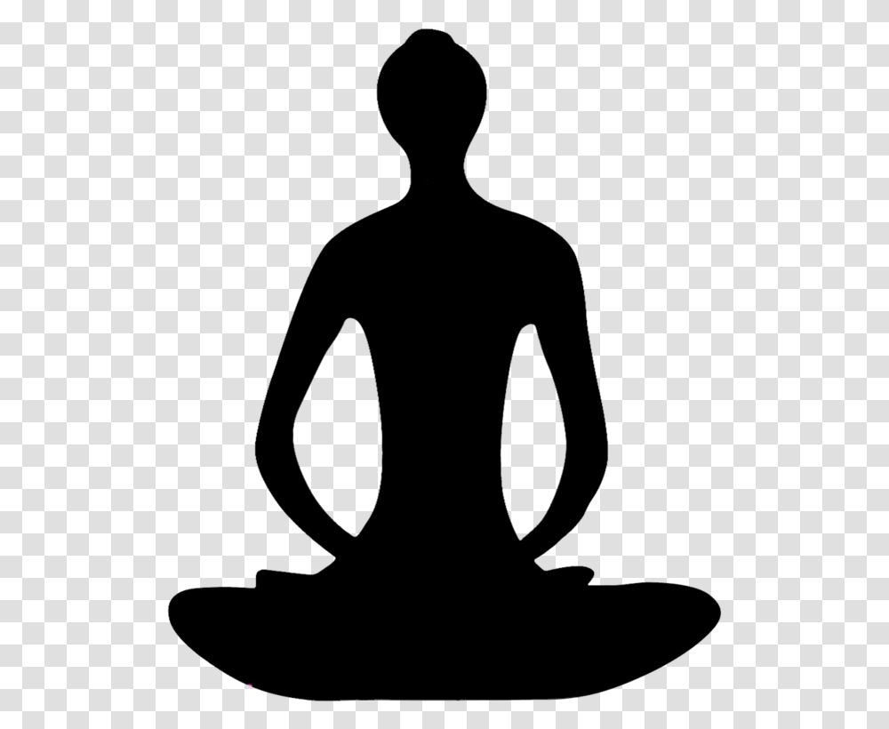 Spiritual Meditation Clip Art Meditation Pose, Silhouette, Kneeling, Back Transparent Png