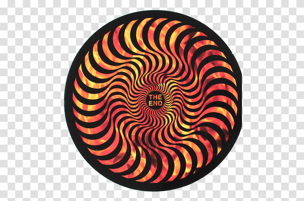 Spitfire Hellfire Classic Swirl Medium Decal Single Spitfire Wheels The End, Rug, Spiral, Coil Transparent Png