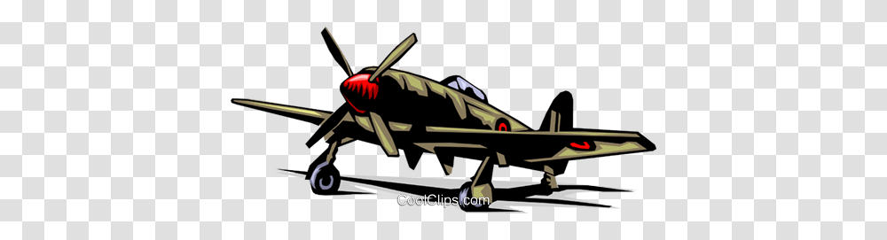 Spitfire Royalty Free Vector Clip Art Illustration, Airplane, Aircraft, Vehicle, Transportation Transparent Png