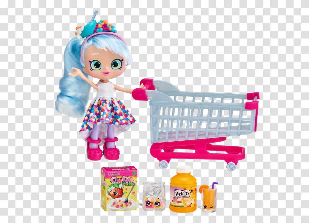 Spk S12 Chrissy Puffs Shp Cart O2 Fep Shopkins Real Littles Doll, Toy, Person, Human Transparent Png