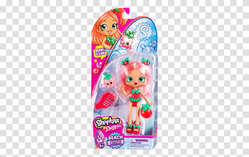 Spk Shoppies S8 W1 Sgl Pk Berri Dlish Package Shopkins Berri D Lish, Doll, Toy, Barbie, Figurine Transparent Png