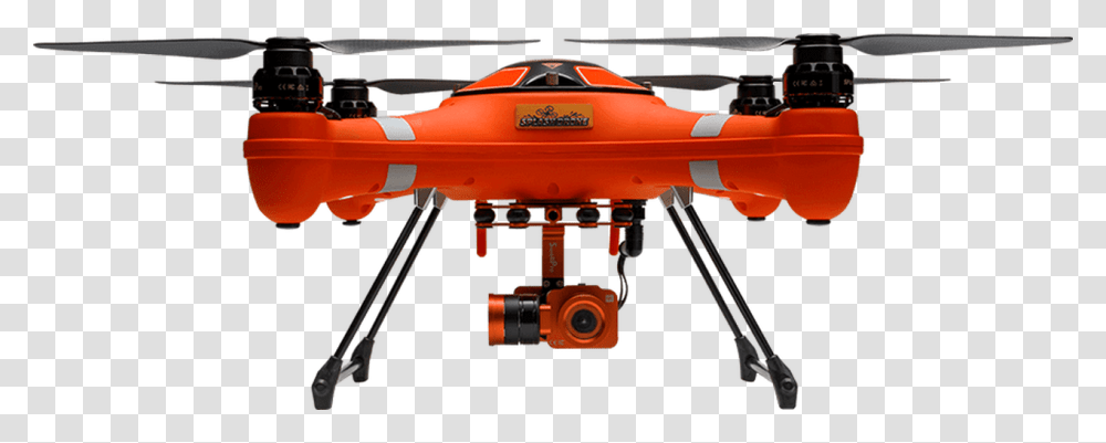 Splash 3 Drone W Payload Release Mechanism Hd Camera Swellpro Splash, Machine, Gun, Vehicle, Transportation Transparent Png