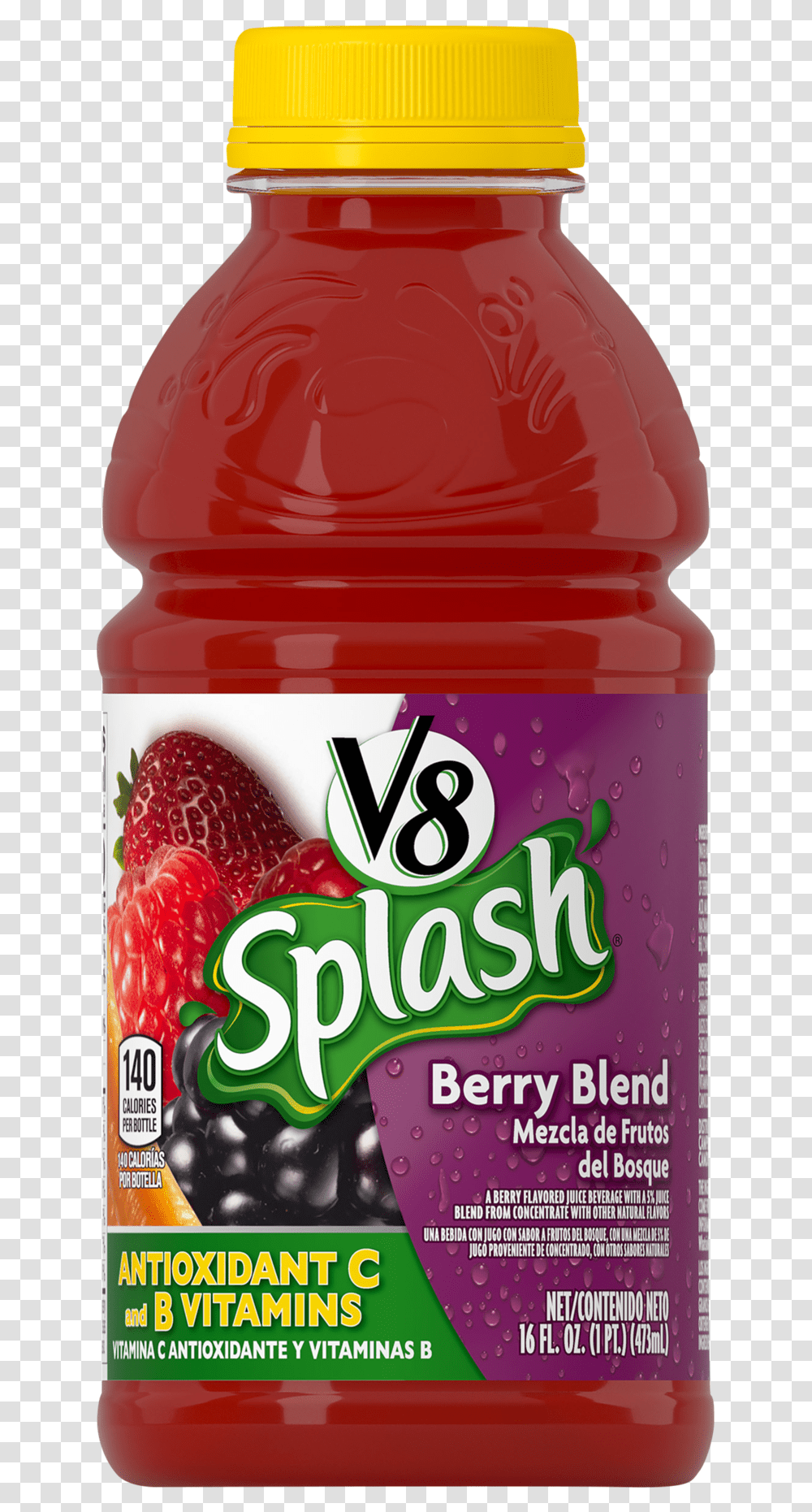 Splash Berry Blend Download V8 Splash, Food, Jam, Plant, Beverage Transparent Png
