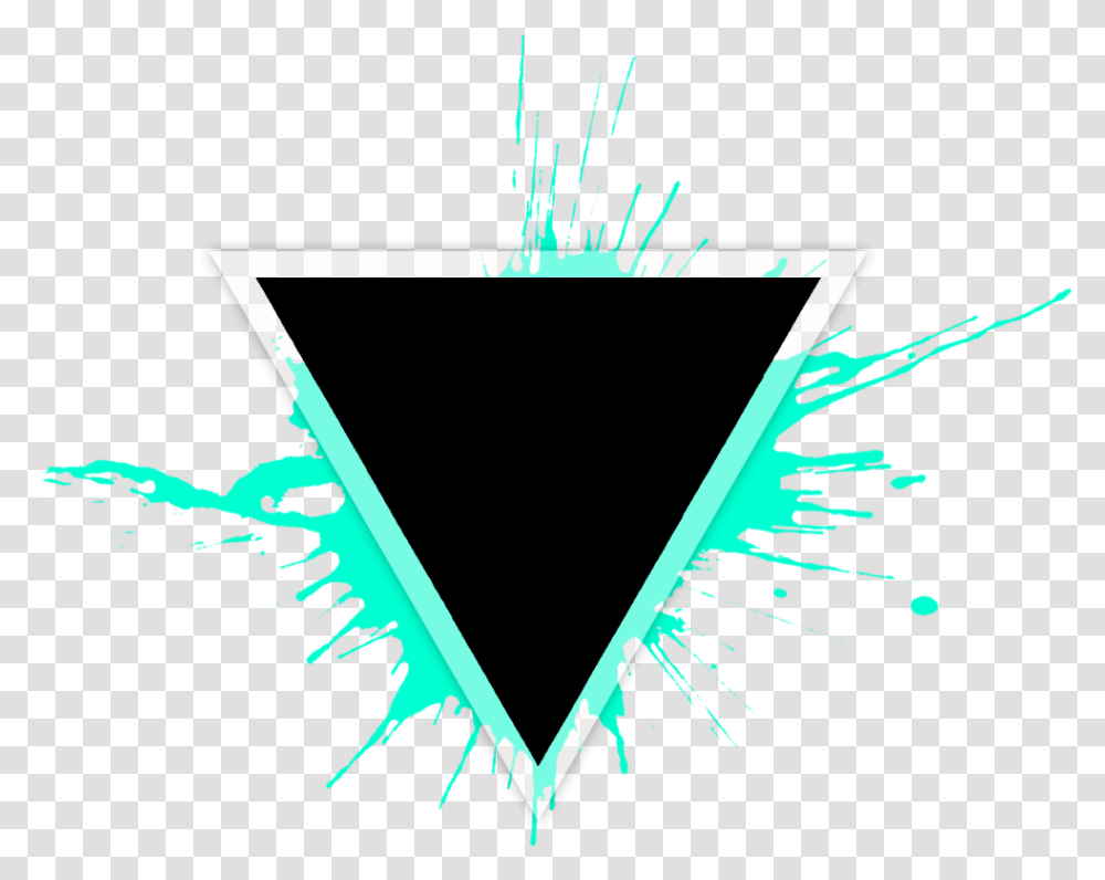 Splash Black Paint Splatter Border Triangleart Triangle Paint Splatter Transparent Png