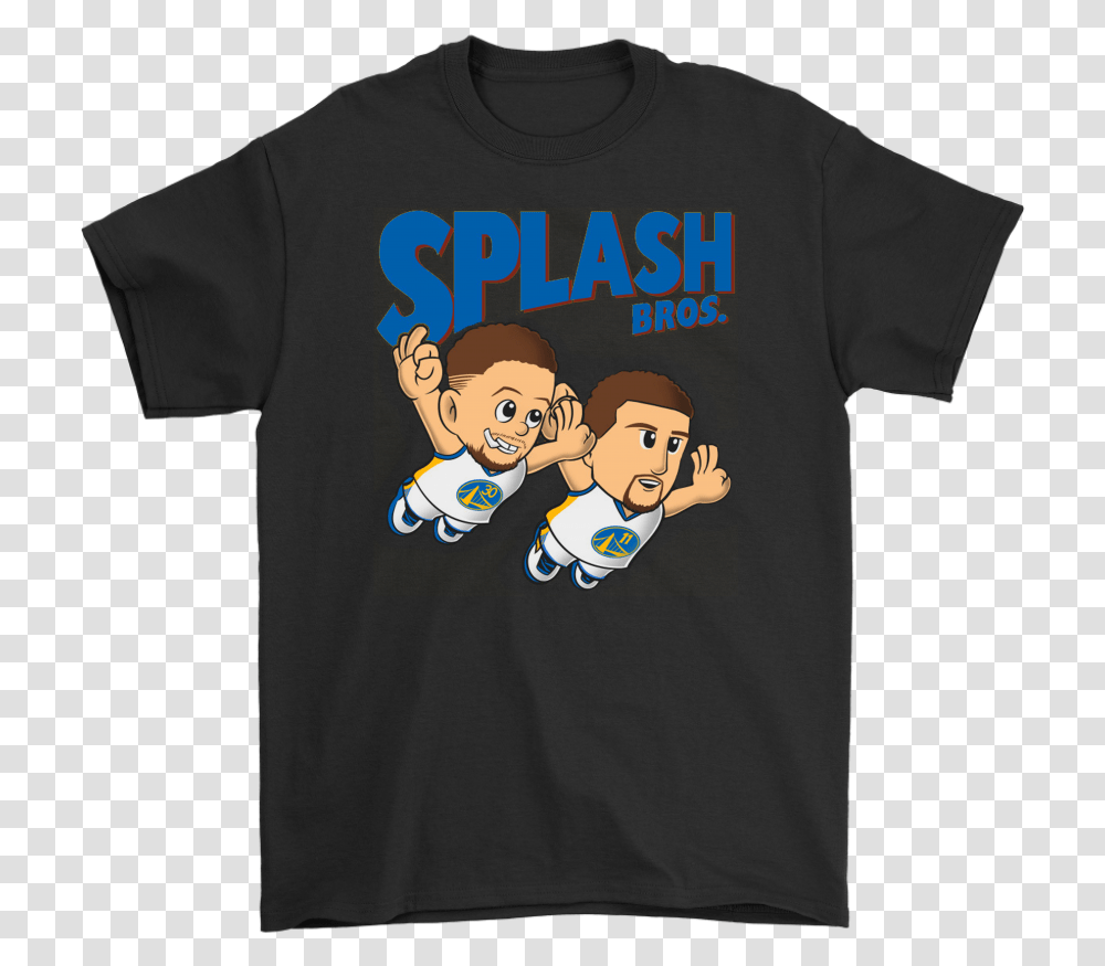 Splash Brothers Stephen Curry Klay Thompson Tshirt, Apparel, T-Shirt, Person Transparent Png