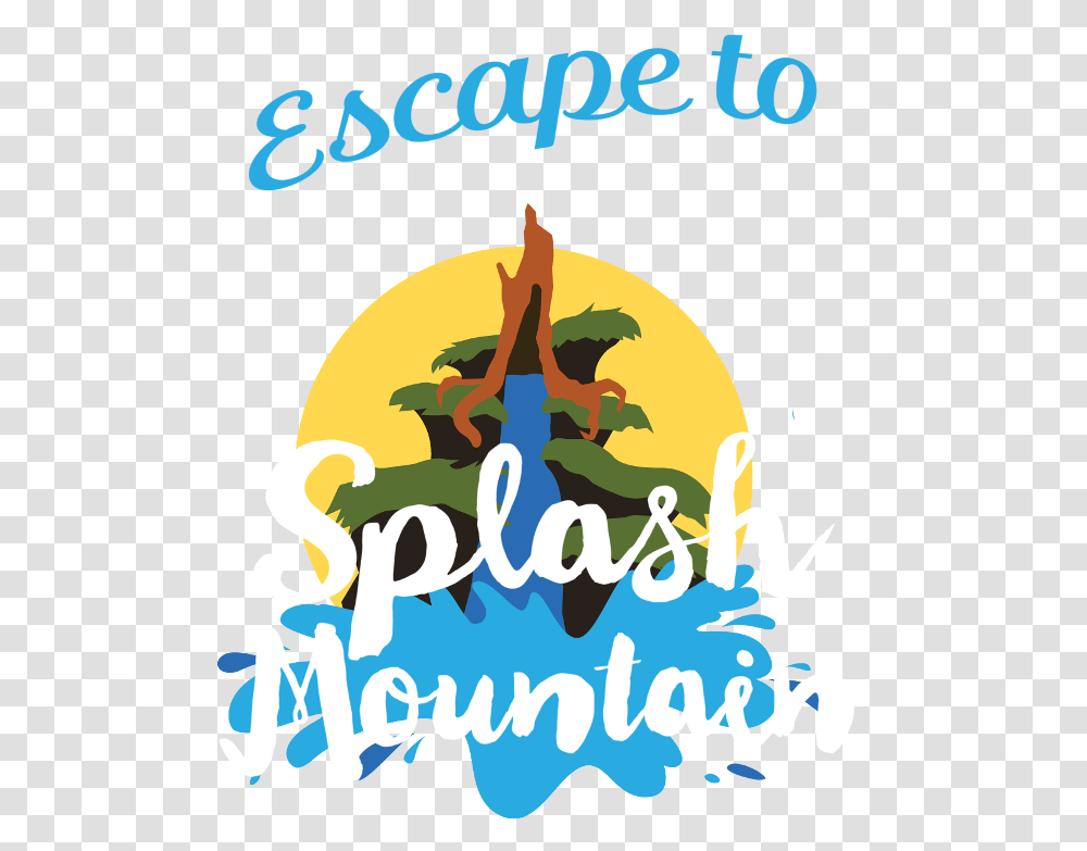 Splash Mountain Clipart Escape From Splash Mountain, Poster, Advertisement, Flyer, Paper Transparent Png