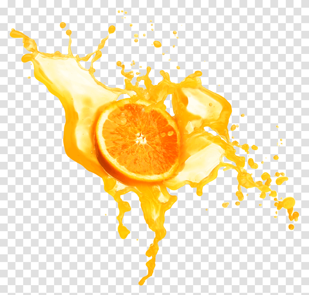 Splash Orange Juice, Beverage, Drink, Bonfire, Flame Transparent Png
