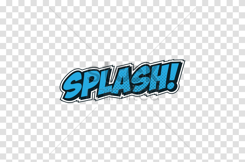 Splash Text With Comic Effect Vector Image, Sport, Building, Logo Transparent Png