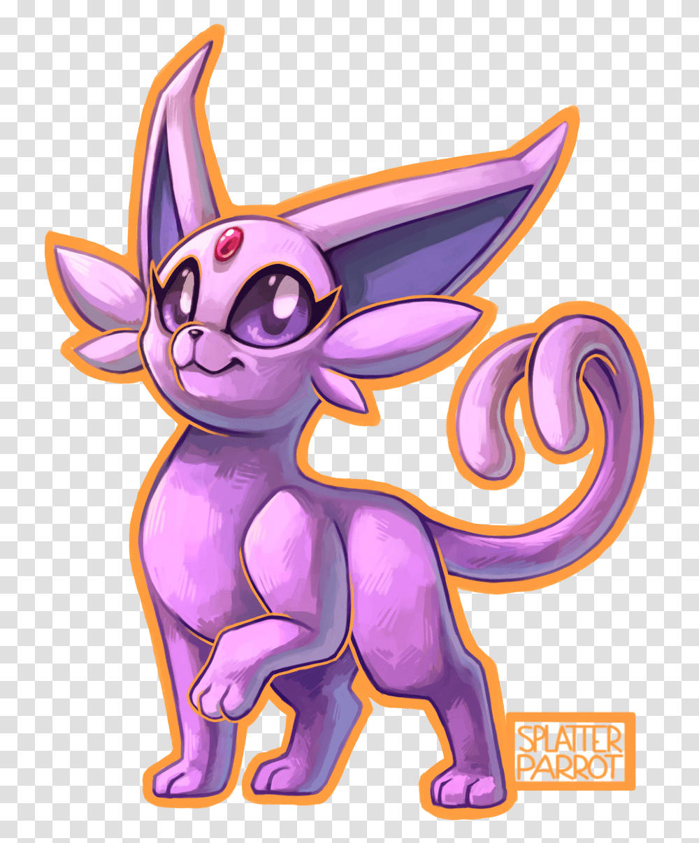 Splat Espeon Fan Art, Animal, Mammal, Photography, Dragon Transparent Png