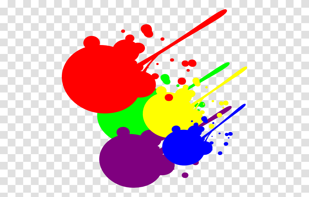 Splat Of Red Paint Cartoon Splashes Of Paint, Purple Transparent Png