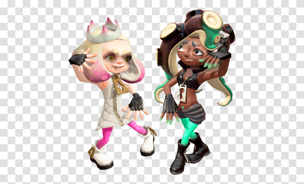 Splatoon 2 Pearl And Marina, Figurine, Person, Sweets, Food Transparent Png