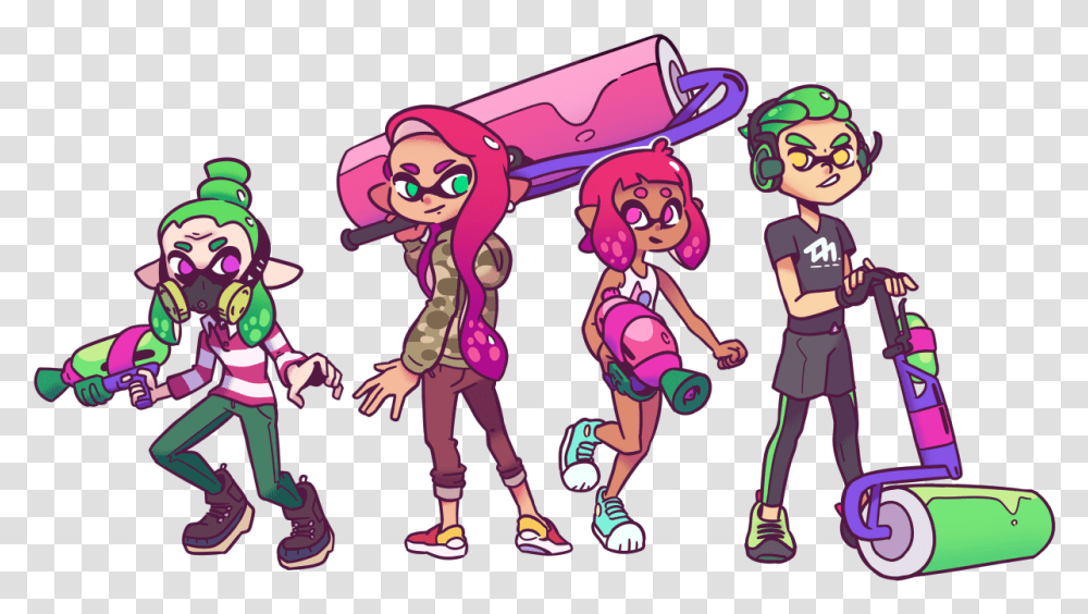 Splatoon Image Splatoon, Person, Comics, Book, Art Transparent Png