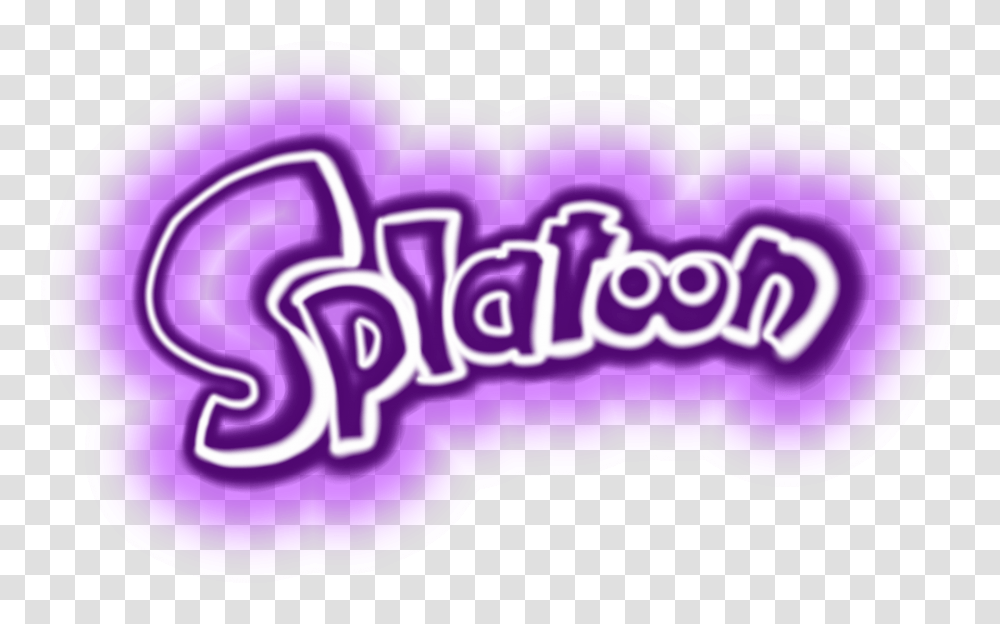 Splatoon Neon Glow Purple Logo Sticker By Lissy R Graphic Design, Label, Text, Ketchup, Food Transparent Png