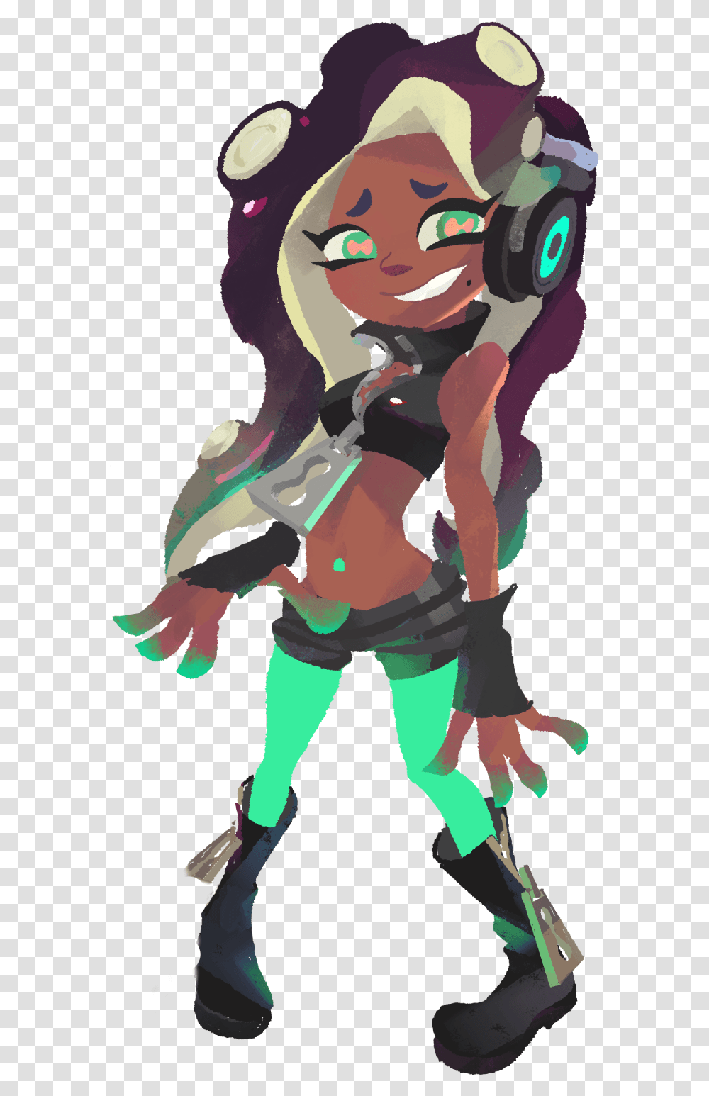 Splatoon Pearl And Marina, Modern Art, Person Transparent Png