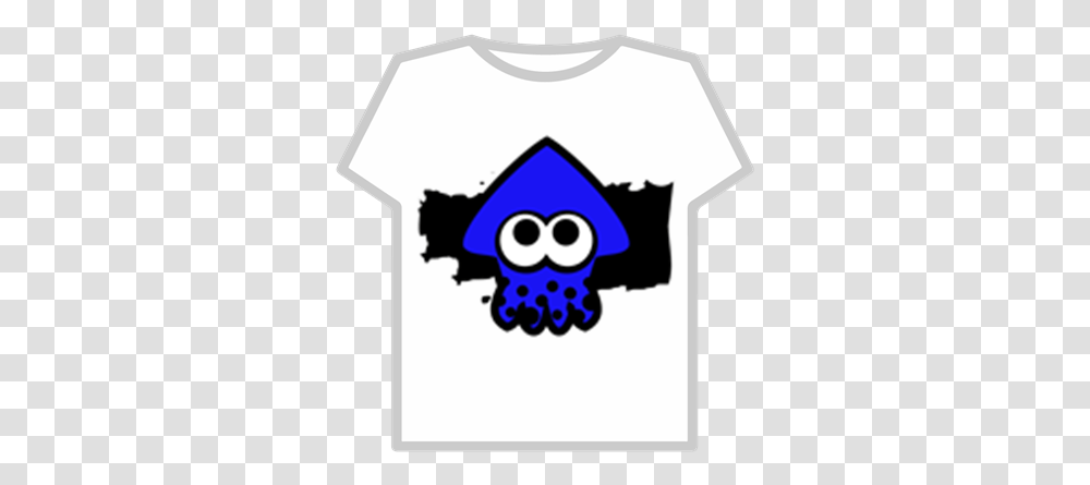 Splatoon Squid Emblem Roblox Blue Squid Splatoon, Clothing, Apparel, T-Shirt, Sleeve Transparent Png