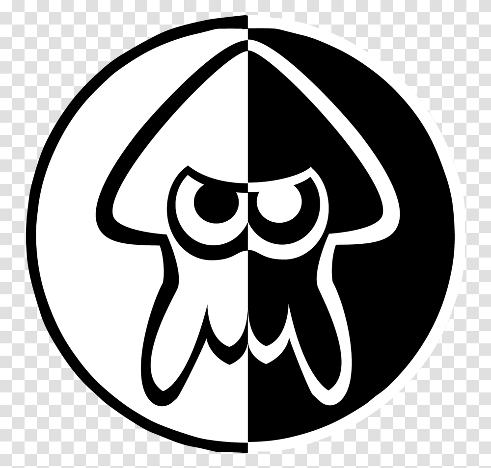 Splatoon Squid Logo Splatoon Black And White, Label, Trademark Transparent Png